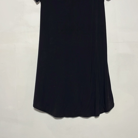 Lulus Black Stretchy V-neck Tee Shirt Dress Size M - Picture 8 of 8